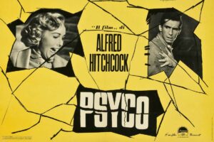 psycho poster 1960 Alfred Hichcock